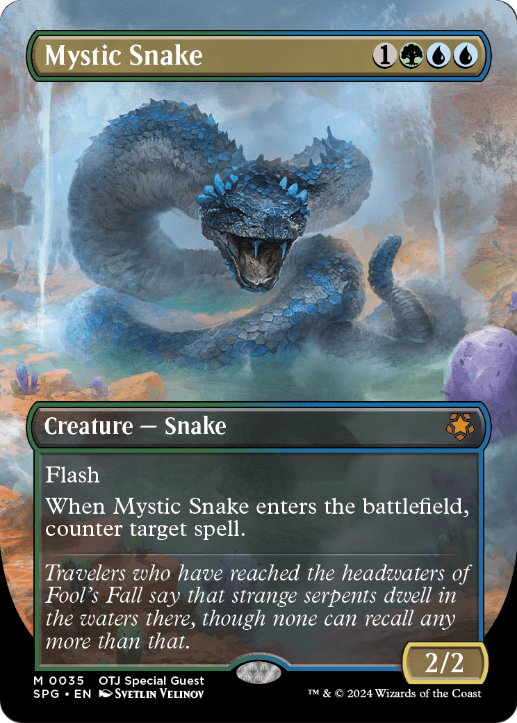 Mystic Snake (Borderless) (SPG-035) - Special Guests Foil