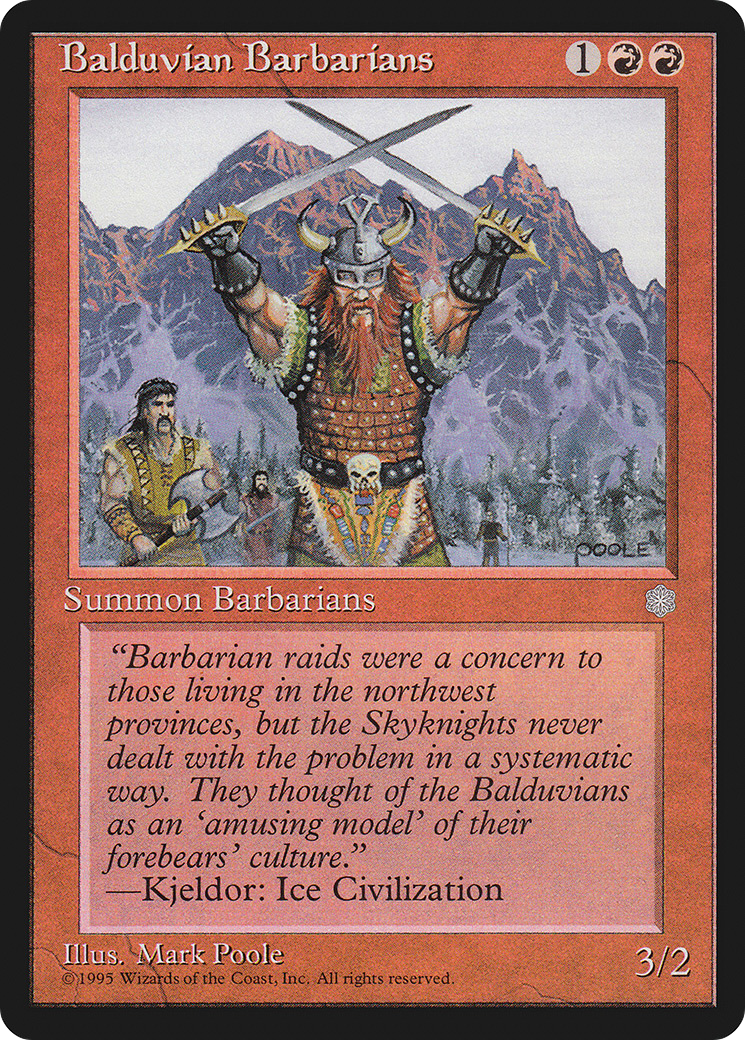 Balduvian Barbarians (ICE-) - Ice Age