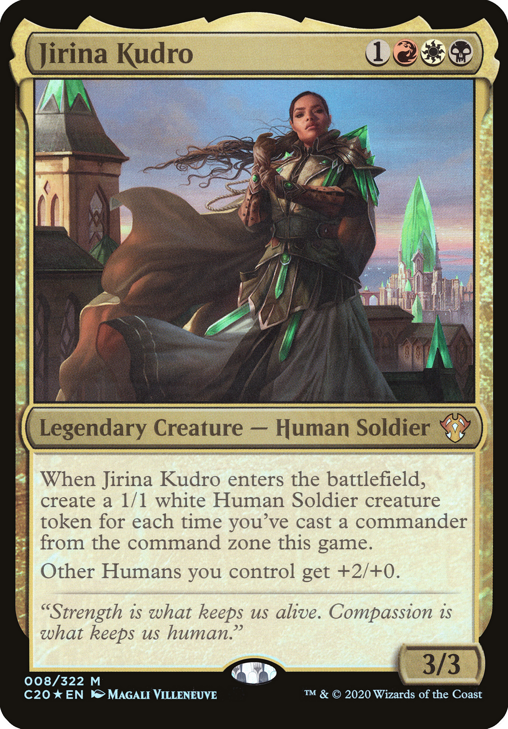 Jirina Kudro (Commander 2020) (OVER-008) - Commander 2020 Oversized Foil