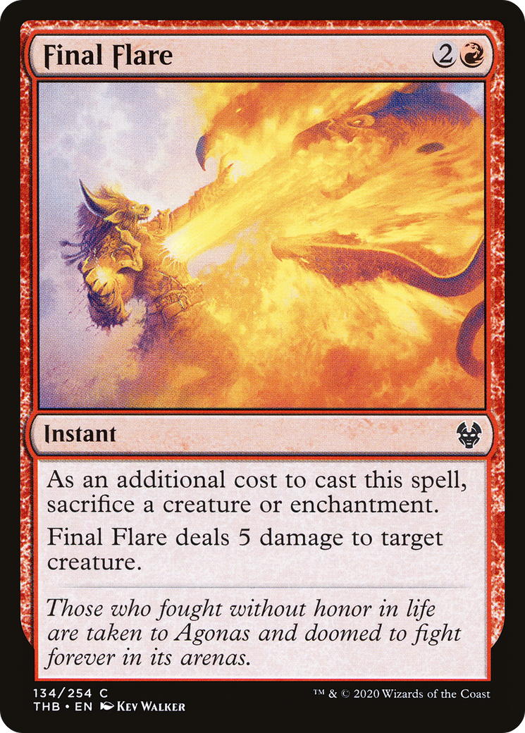Final Flare (THB-134) - Theros Beyond Death Foil