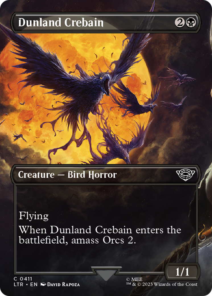 Dunland Crebain (Borderless) (LTR-411) - The Lord of the Rings: Tales of Middle-earth