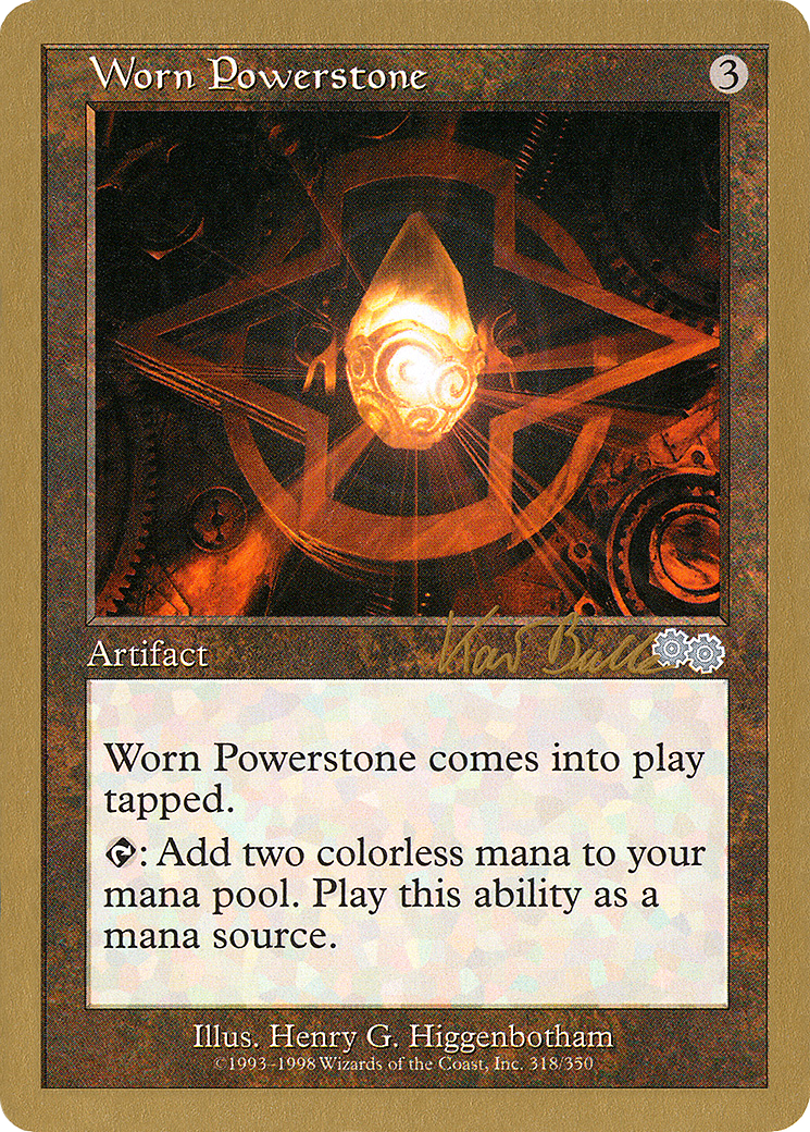 Worn Powerstone - 1999 Kai Budde (USG) (WCD-) - World Championship Decks 1999