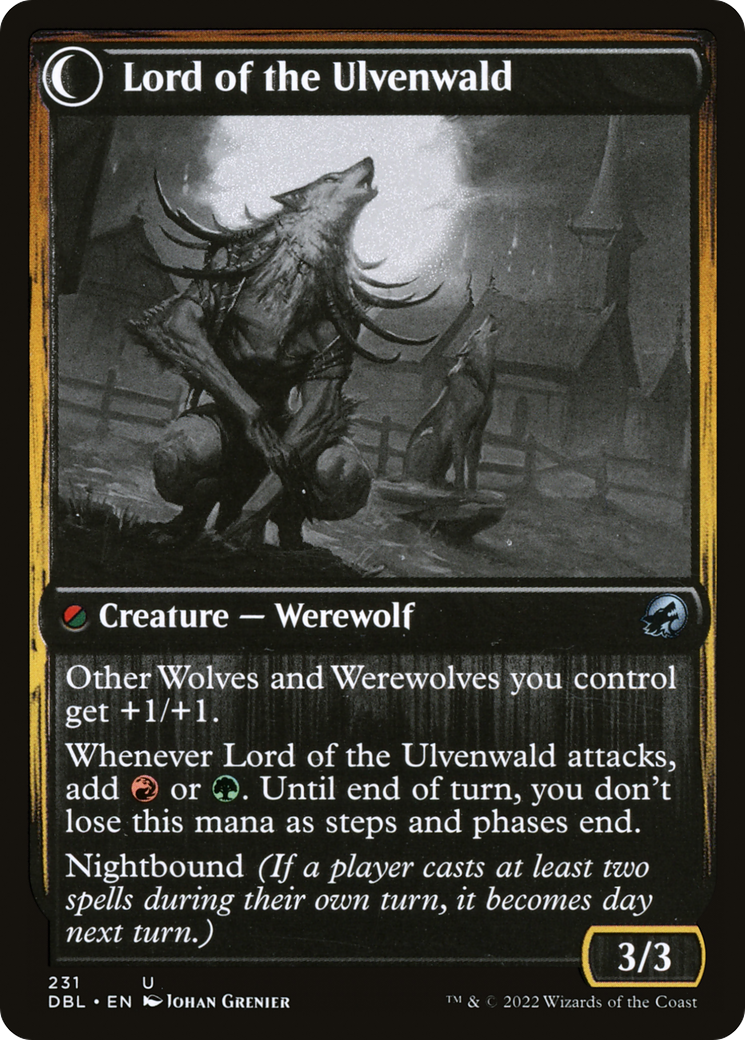 Kessig Naturalist (DBL-231) - Innistrad: Double Feature: (Double Faced Transform) Foil