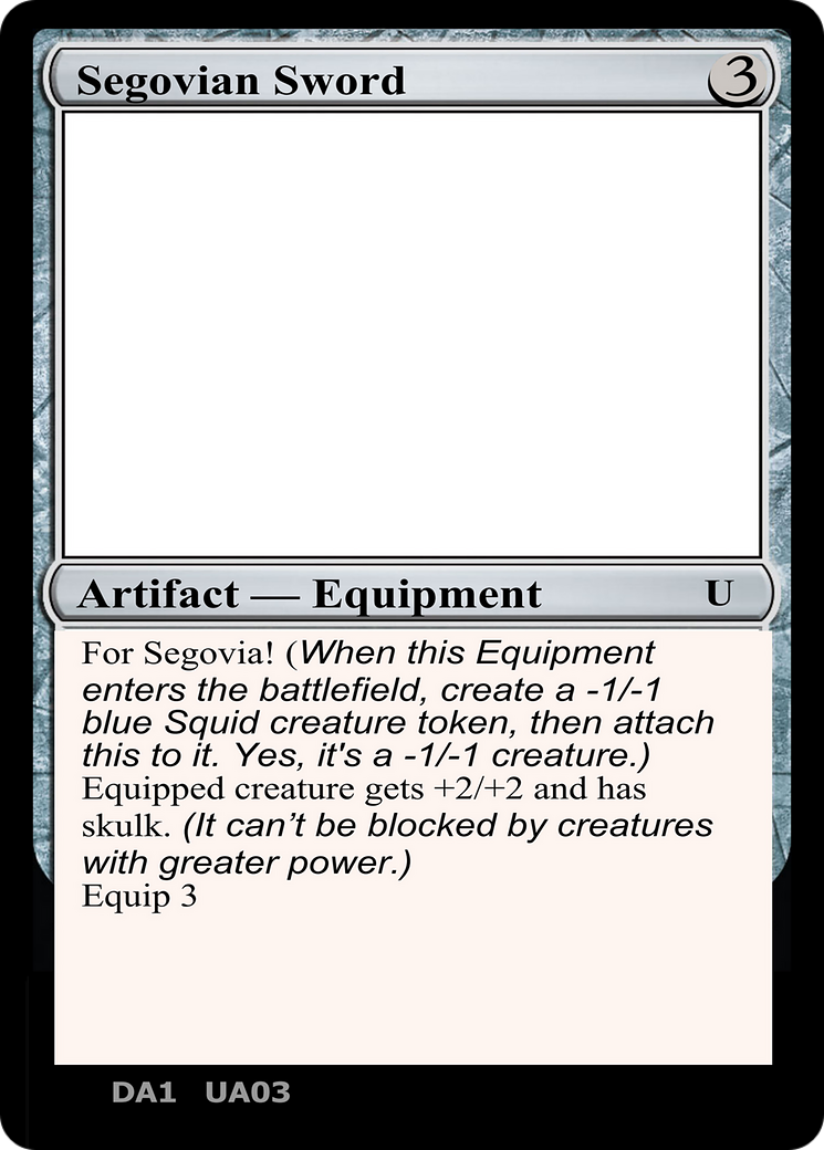 Segovian Sword (UNK-) - Unknown Event