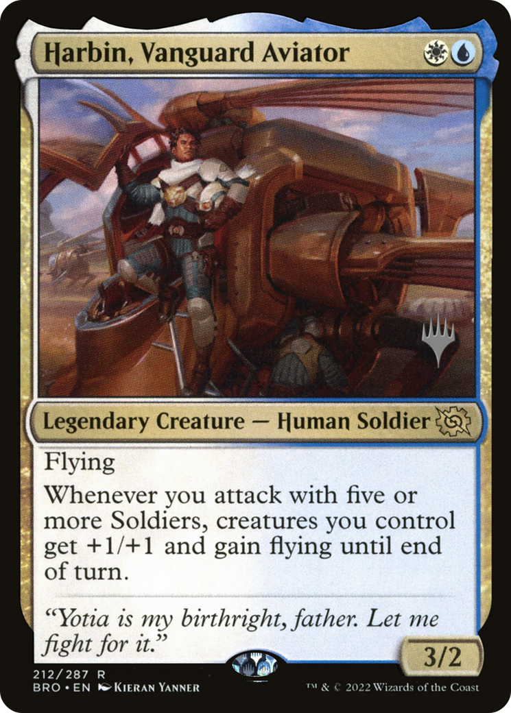 Harbin, Vanguard Aviator (PPBRO-212) - The Brothers' War Promos