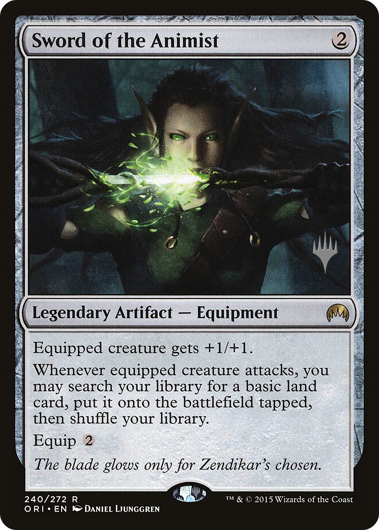Sword of the Animist (PPTHB-240) - Magic Origins Promos