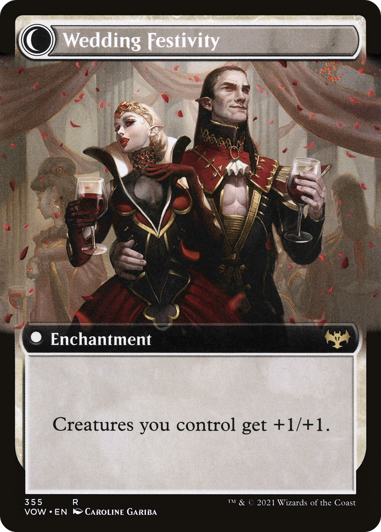 Wedding Announcement (Extended Art) (VOW-355) - Innistrad: Crimson Vow: (Extended Art, Double Faced Transform) Foil