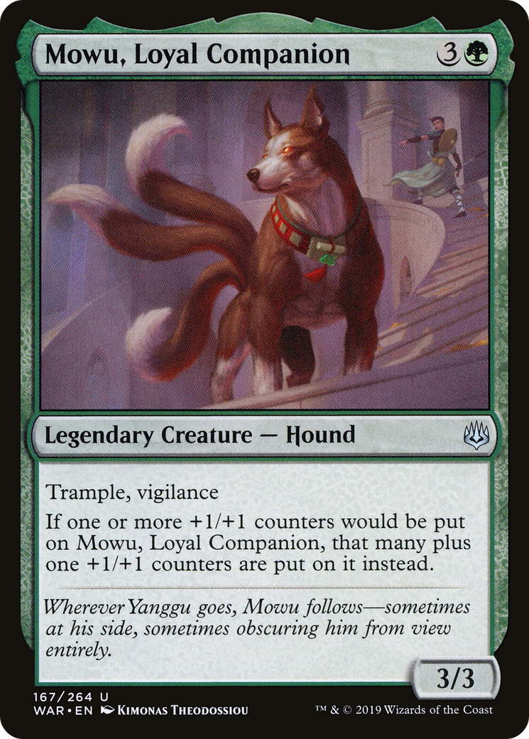 Mowu, Loyal Companion (WAR-167) - War of the Spark Foil