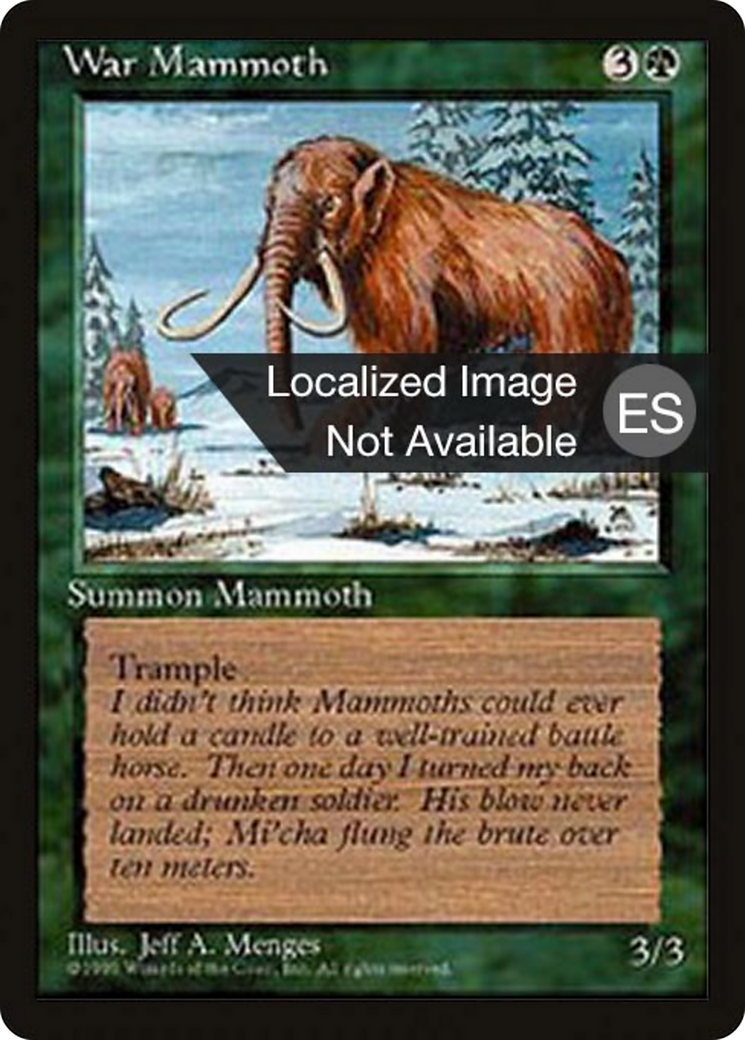 War Mammoth (4BB-) - Fourth Edition Foreign Black Border