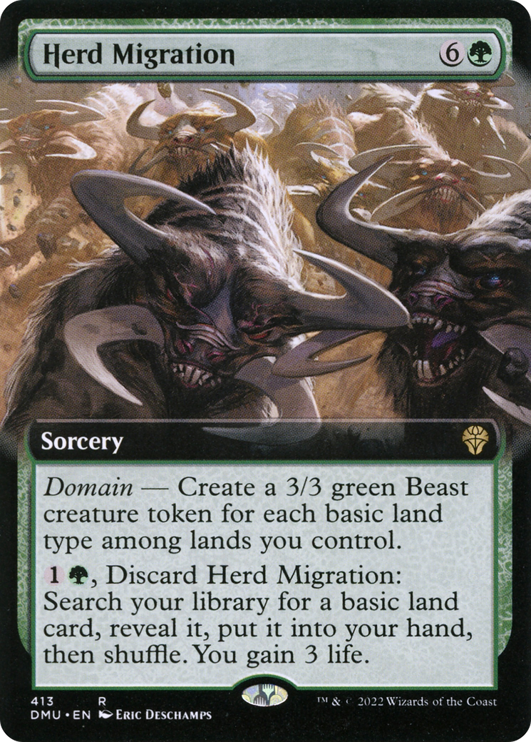 Herd Migration (Extended Art) (DMU-413) - Dominaria United: (Extended Art) Foil
