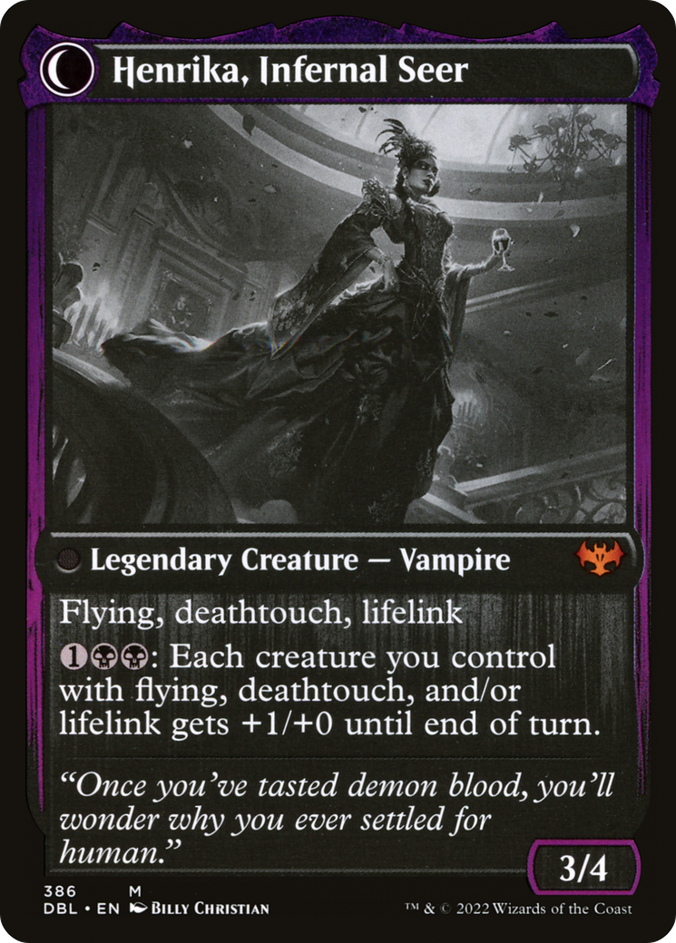 Henrika Domnathi (DBL-386) - Innistrad: Double Feature: (Double Faced Transform) Foil