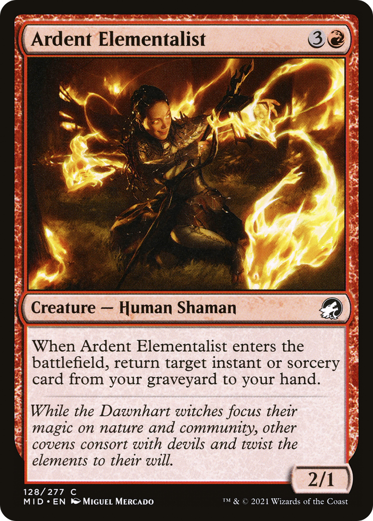 Ardent Elementalist (MID-128) - Innistrad: Midnight Hunt