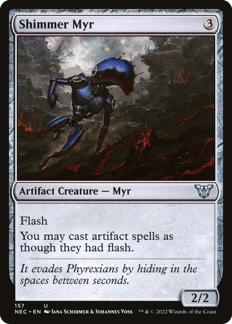 Shimmer Myr (NEC-157) - Neon Dynasty Commander