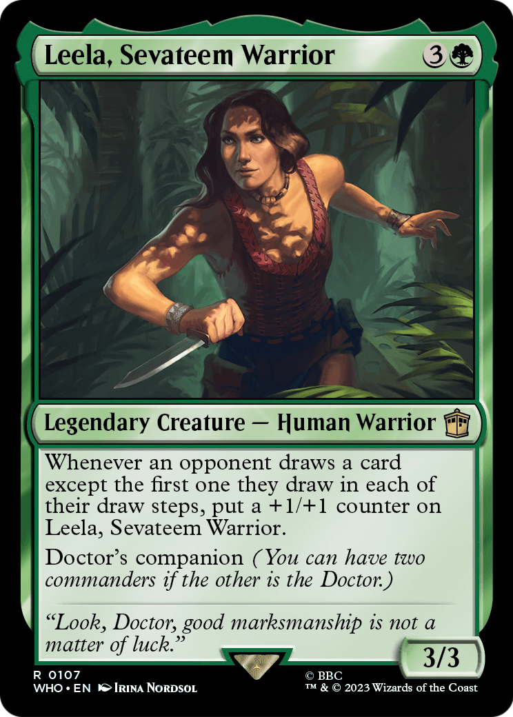 Leela, Sevateem Warrior (WHO-107) - Doctor Who Foil