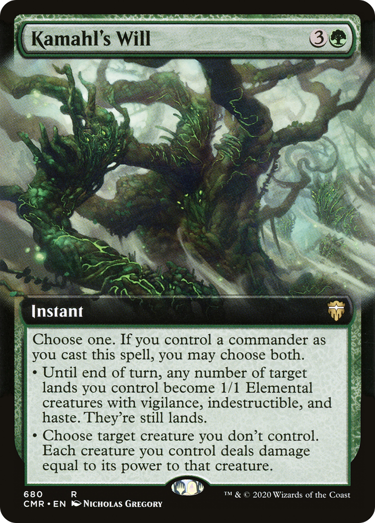 Kamahl's Will (Extended Art) (CMR-680) - Commander Legends: (Extended Art)