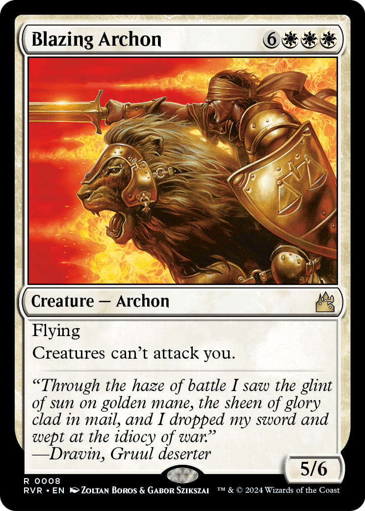 Blazing Archon (RVR-008) - Ravnica Remastered Foil
