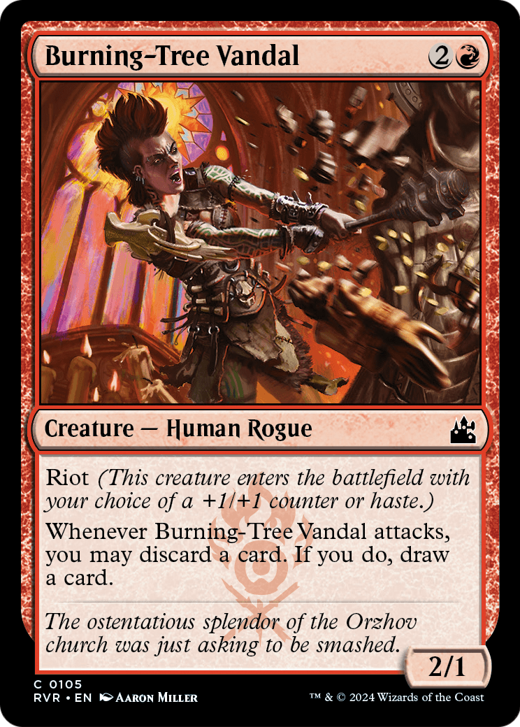 Burning-Tree Vandal (RVR-105) - Ravnica Remastered