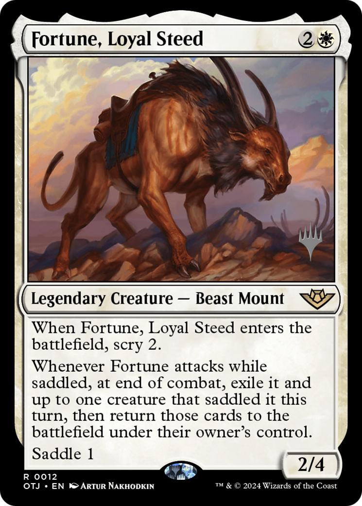 Fortune, Loyal Steed (PPOTJ-012) - Outlaws of Thunder Junction Promos Foil