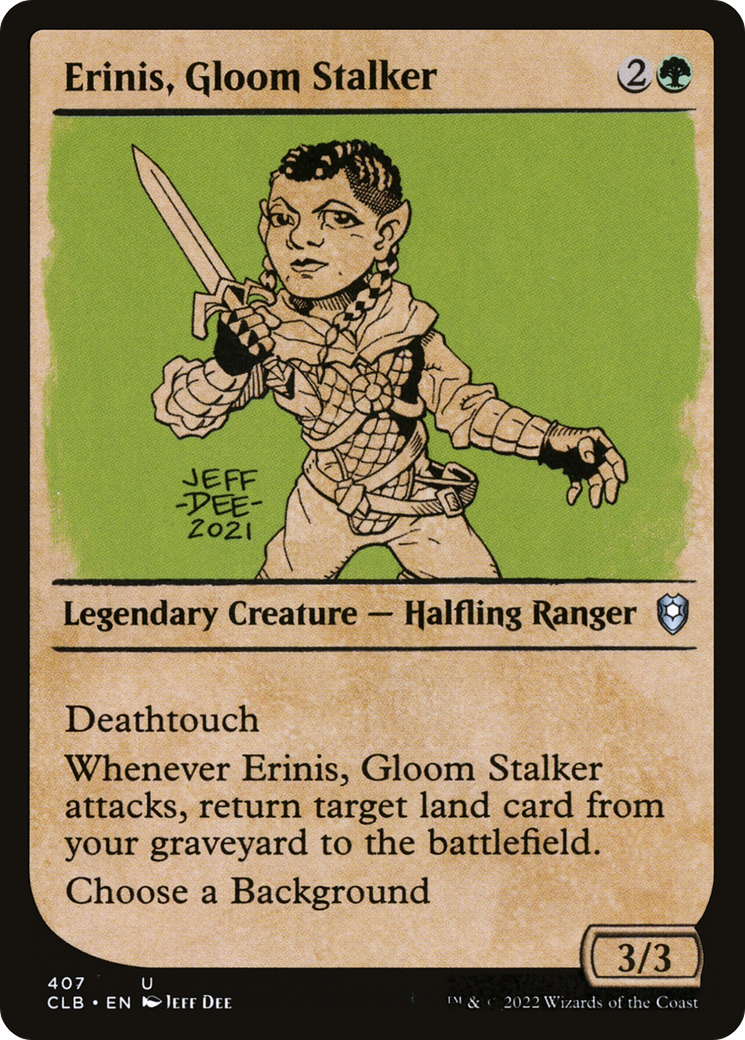 Erinis, Gloom Stalker (Showcase) (CLB-407) - Commander Legends: Battle for Baldur's Gate: (Showcase) Foil