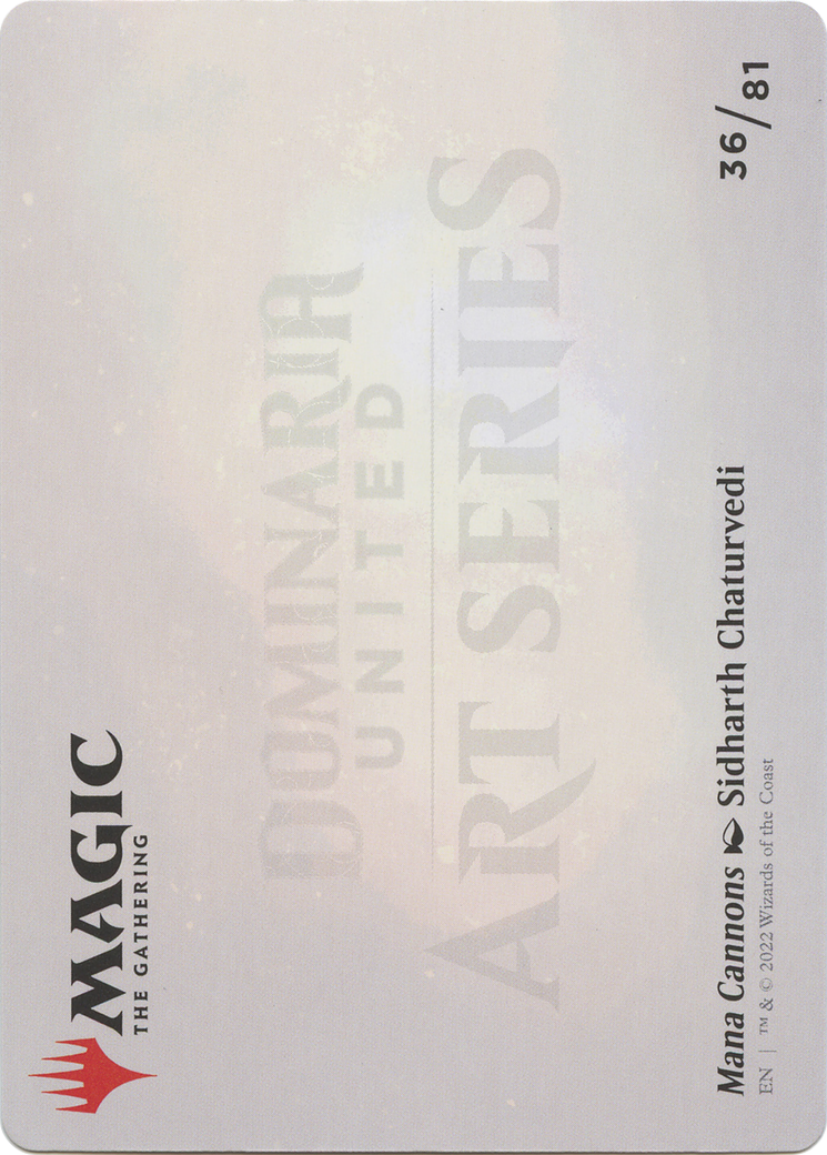 Mana Cannons // Mana Cannons (ADMU-036) - Dominaria United Art Series (Borderless)