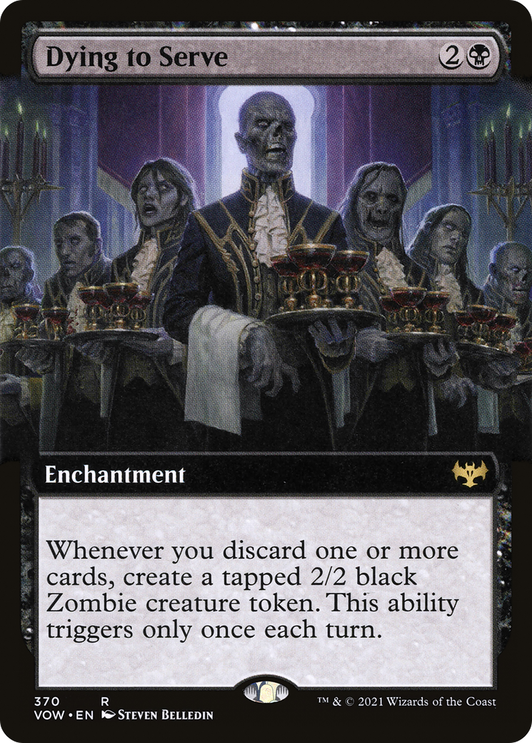 Dying to Serve (Extended Art) (VOW-370) - Innistrad: Crimson Vow: (Extended Art)