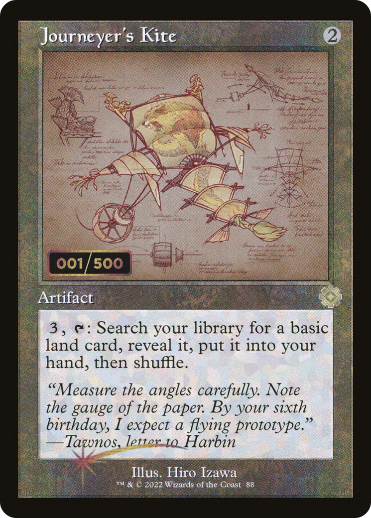 Journeyer's Kite (Schematic) (Serial Numbered) (BRR-088) - The Brothers' War Retro Artifacts Foil