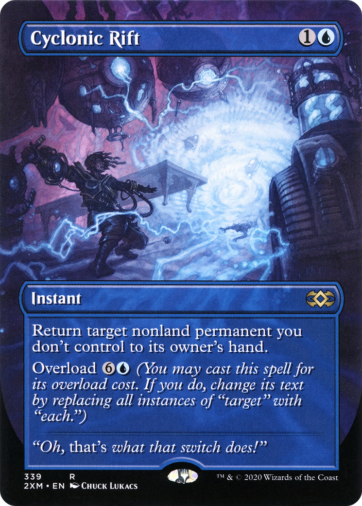 Cyclonic Rift (Borderless) (2XM-339) - Double Masters Foil