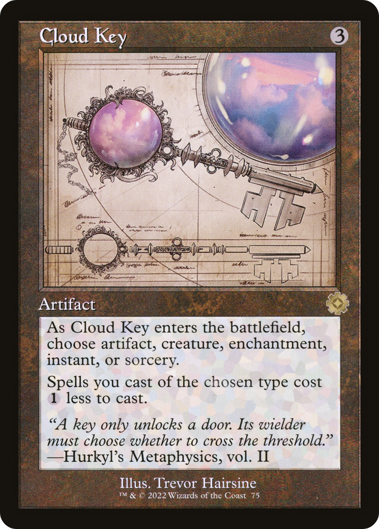 Cloud Key (Schematic) (BRR-075) - The Brothers' War Retro Artifacts Foil