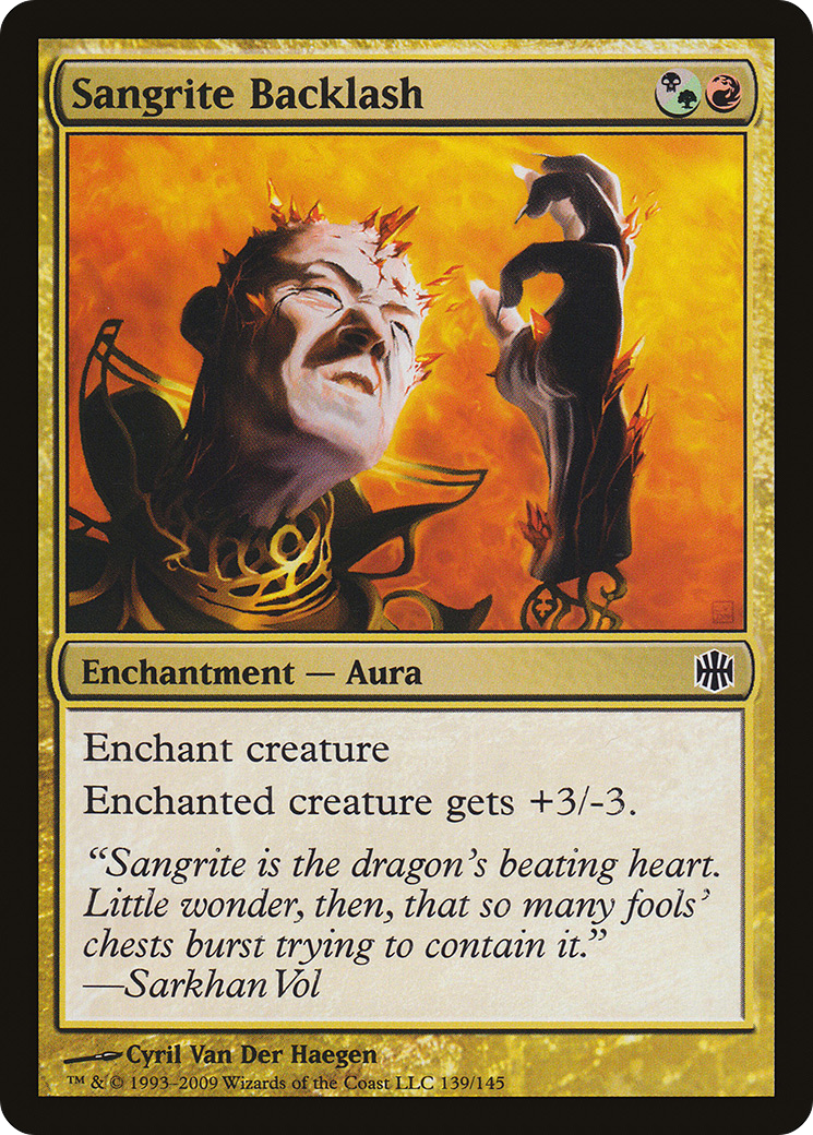 Sangrite Backlash (ARB-139) - Alara Reborn Foil