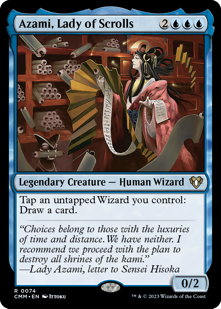 Azami, Lady of Scrolls (CMM-074) - Commander Masters Foil