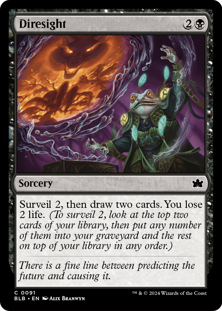 Diresight (BLB-091) - Bloomburrow Foil