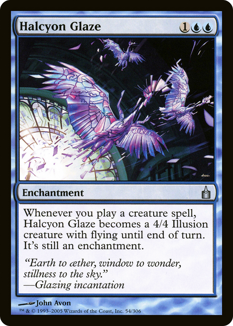Halcyon Glaze (RAV-054) - Ravnica: City of Guilds Foil