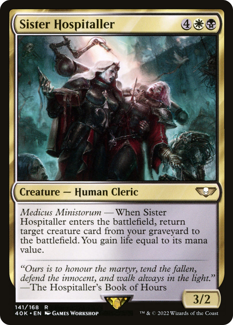 Sister Hospitaller (40K-141) - Warhammer 40,000 Commander