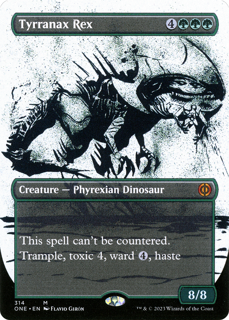 Tyrranax Rex (Showcase) (ONE-314) - Phyrexia: All Will Be One: (Showcase) (Borderless)