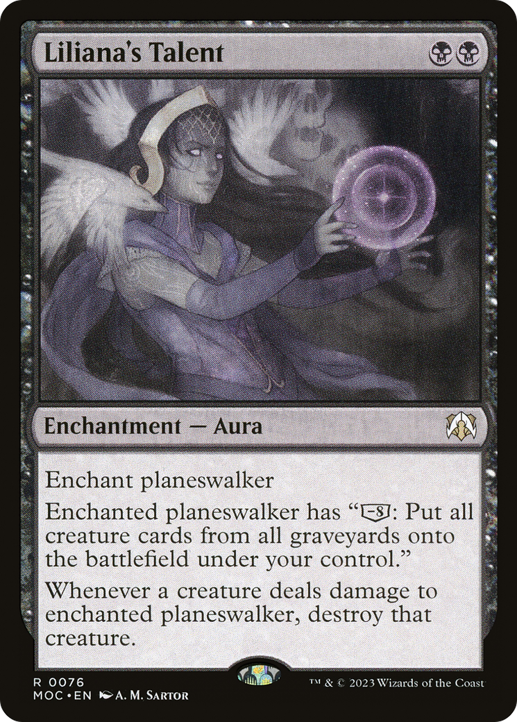 Liliana's Talent (MOC-076) - March of the Machine Commander Foil