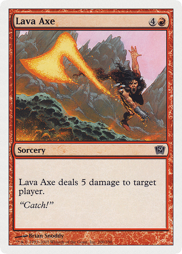 Lava Axe (9ED-200) - 9th Edition