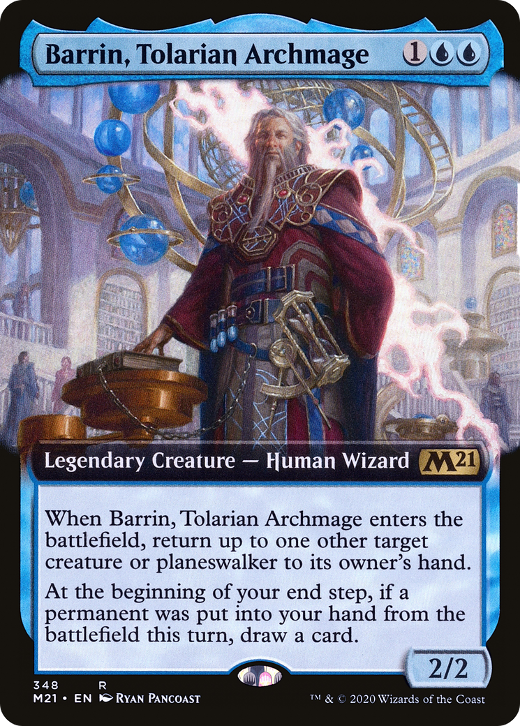 Barrin, Tolarian Archmage (Extended Art) (M21-348) - Core Set 2021: (Extended Art)