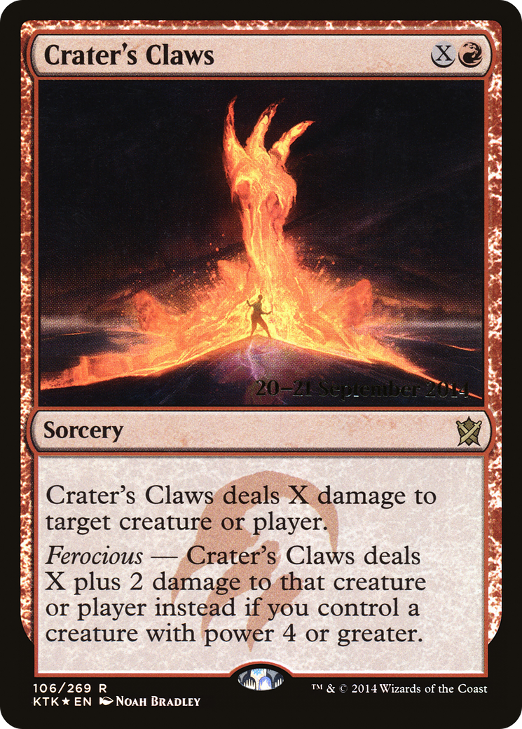 Crater's Claws (PRE-106S) - Khans of Tarkir Promos Foil