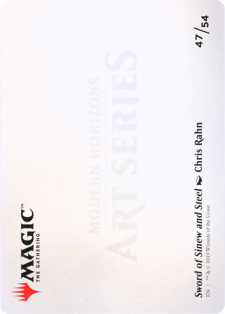 Sword of Sinew and Steel // Sword of Sinew and Steel (AMH1-047) - Modern Horizons Art Series (Borderless)