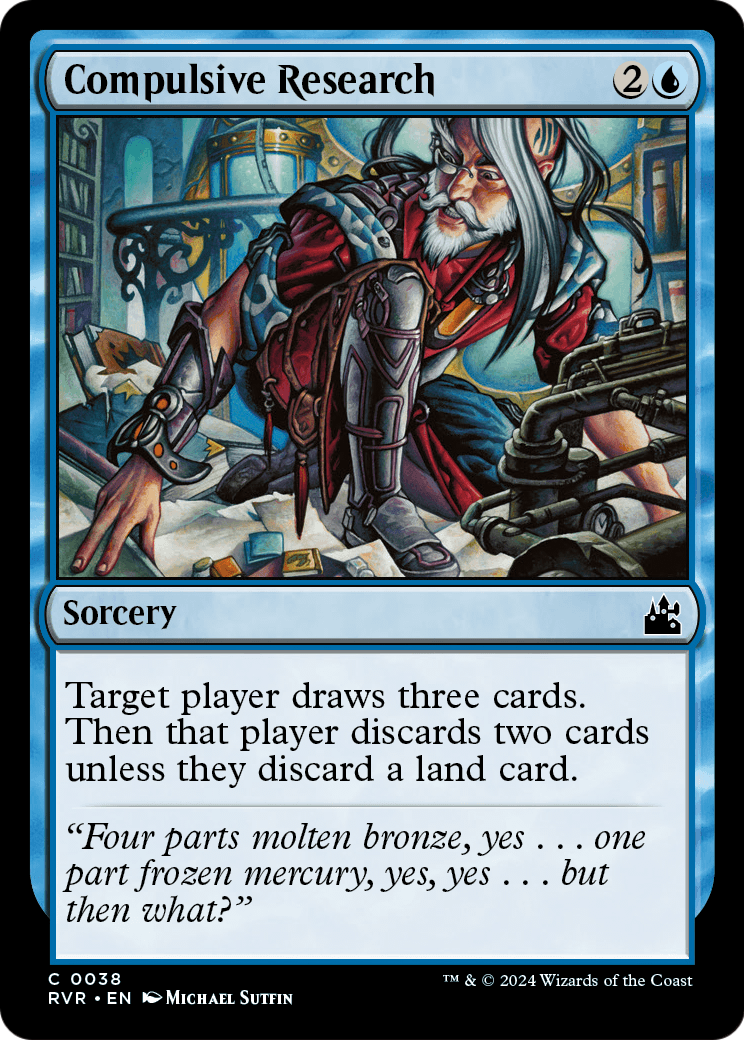 Compulsive Research (RVR-038) - Ravnica Remastered Foil