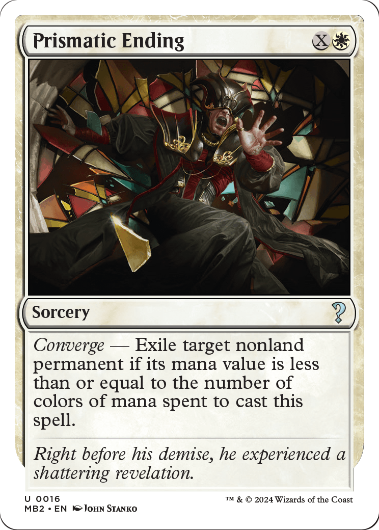 Prismatic Ending (White Border) (MB2-016) - Mystery Booster 2
