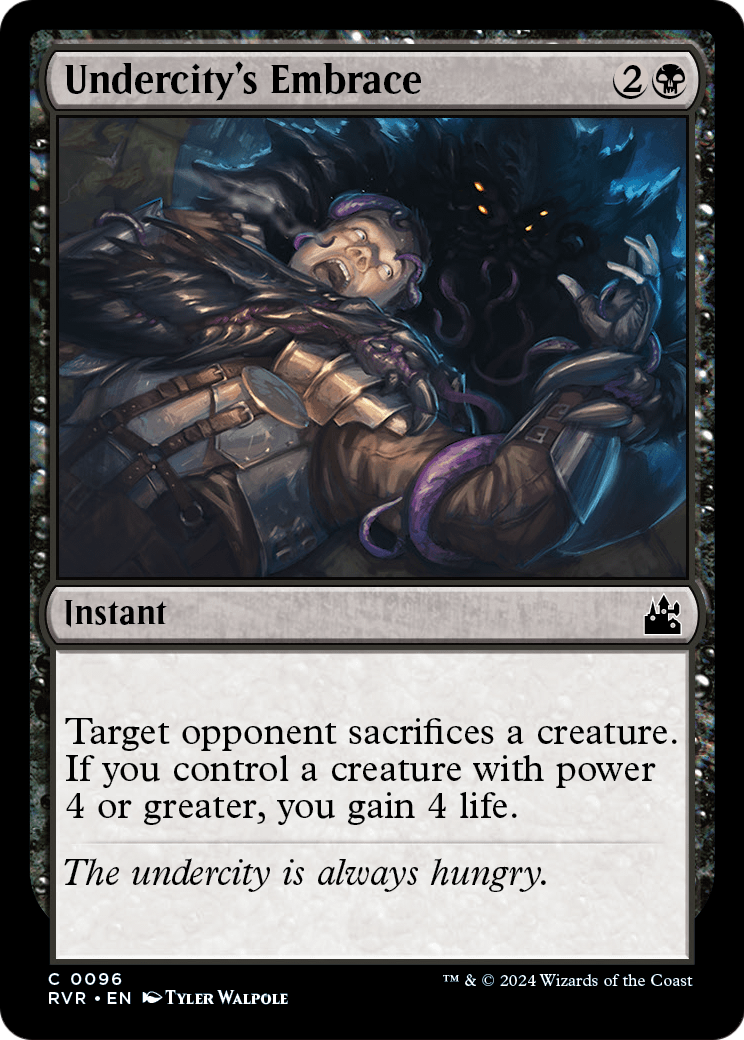 Undercity's Embrace (RVR-096) - Ravnica Remastered Foil
