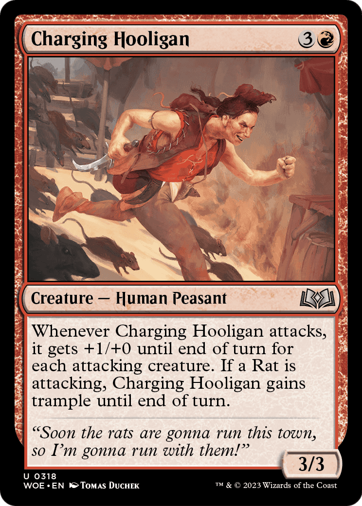 Charging Hooligan (WOE-318) - Wilds of Eldraine