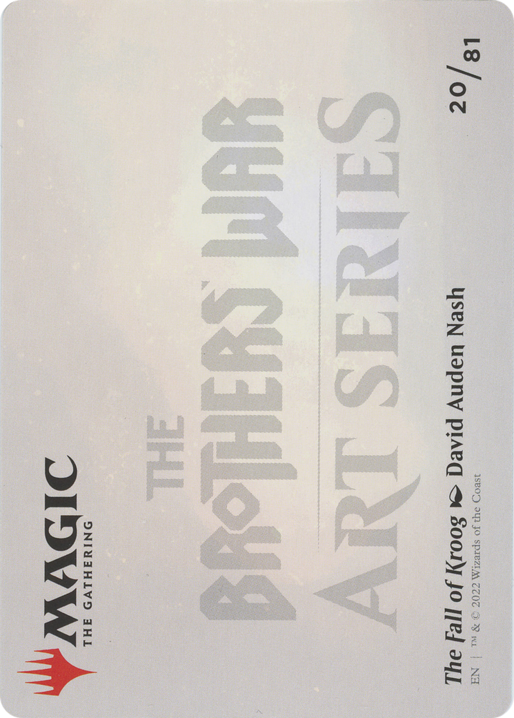 The Fall of Kroog // The Fall of Kroog (ABRO-020) - The Brothers' War Art Series (Borderless)