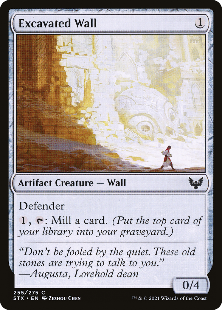 Excavated Wall (STX-255) - Strixhaven: School of Mages