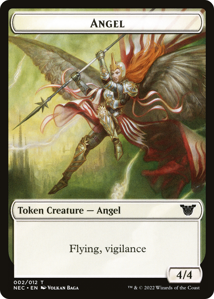 Angel (TNEC-002) - Neon Dynasty Commander Tokens