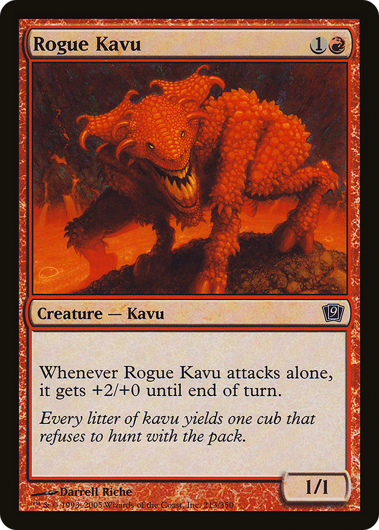 Rogue Kavu (9ED-213) - 9th Edition Foil