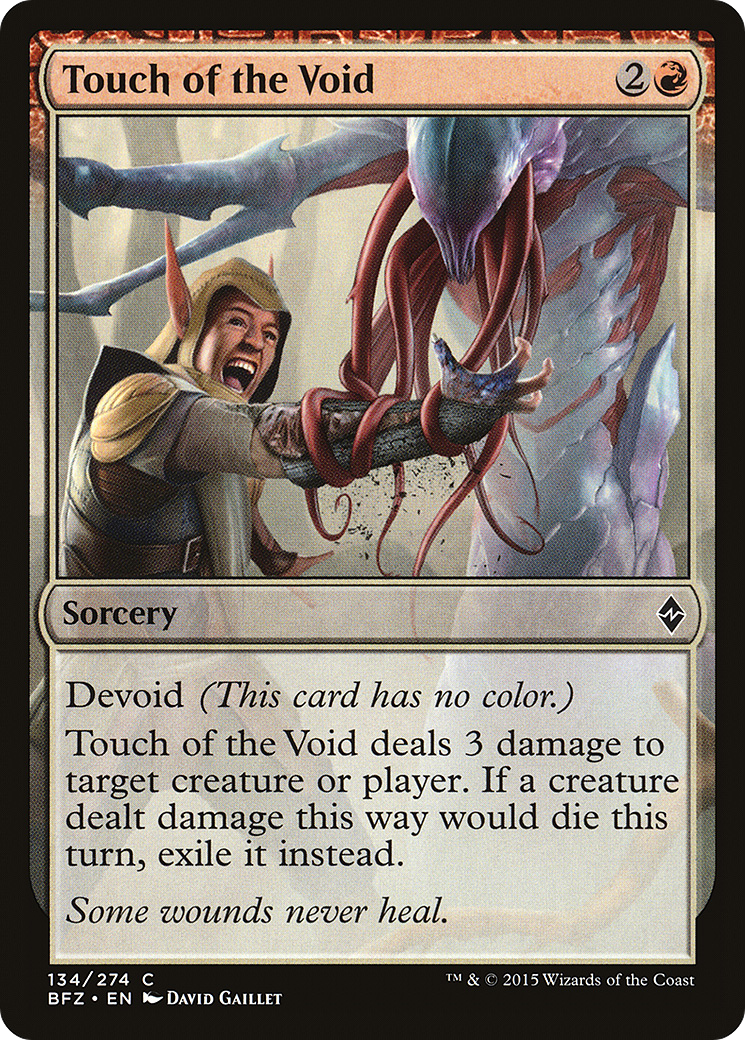 Touch of the Void (BFZ-134) - Battle for Zendikar: (devoid) Foil