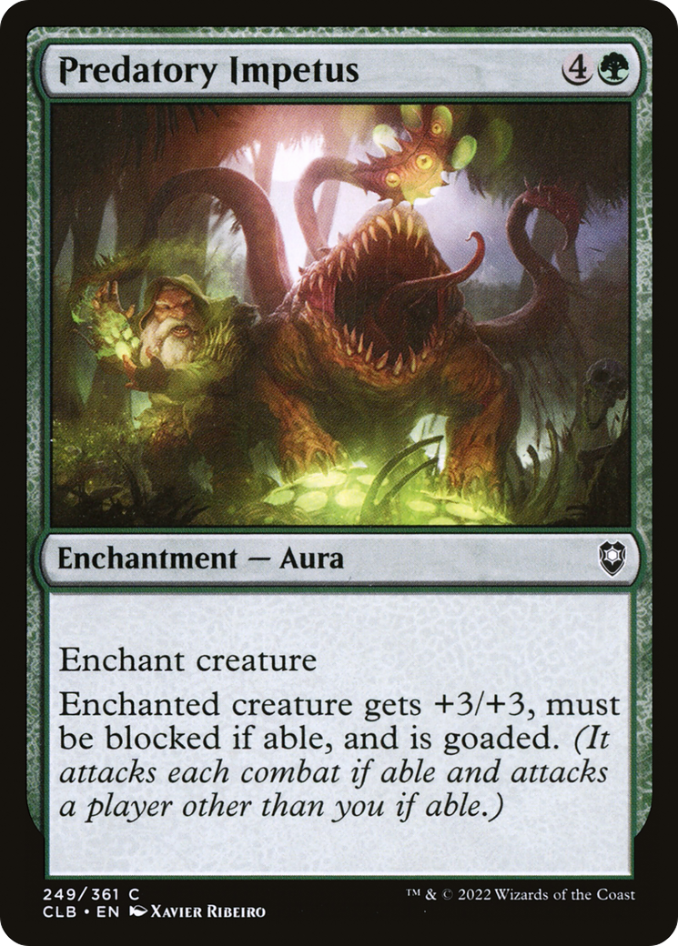 Predatory Impetus (CLB-249) - Commander Legends: Battle for Baldur's Gate Foil