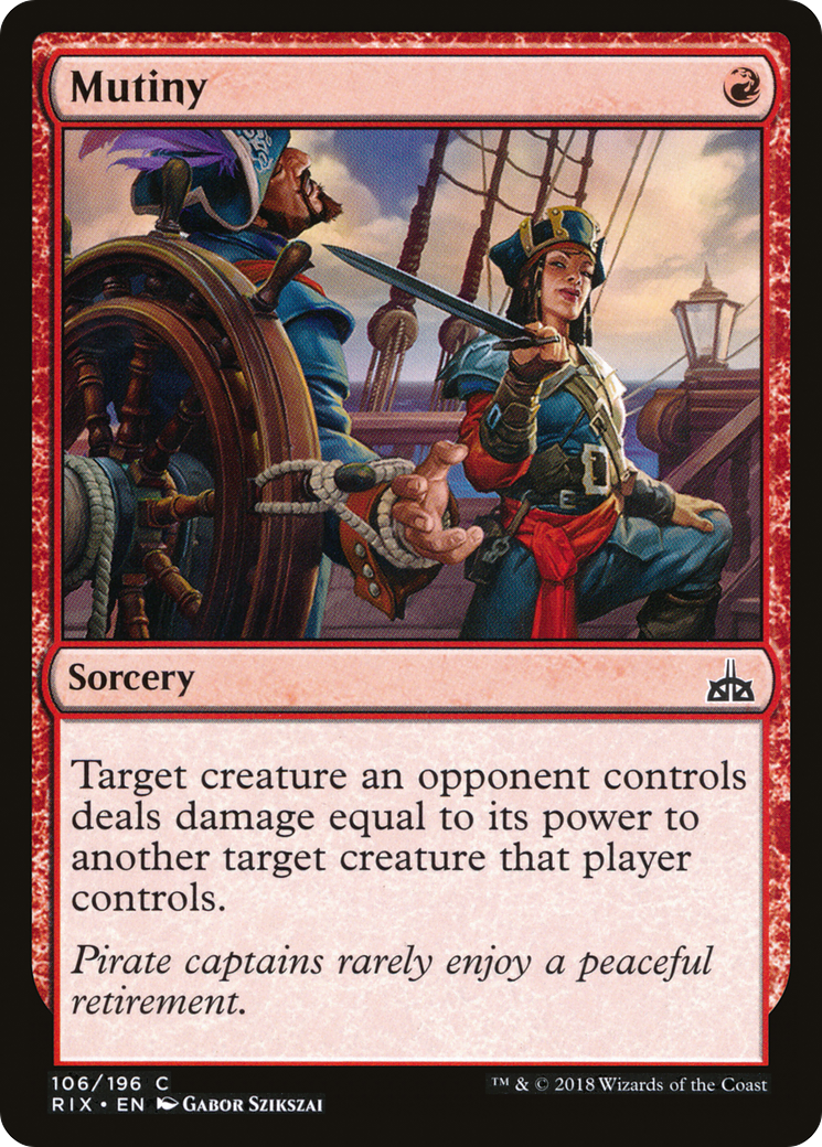 Mutiny (RIX-106) - Rivals of Ixalan Foil